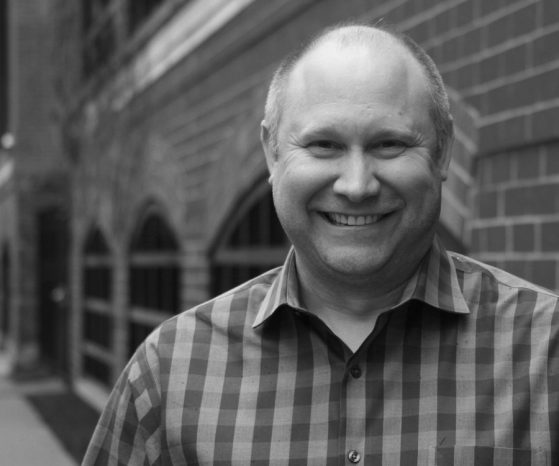 Cory Coken black and white headshot
